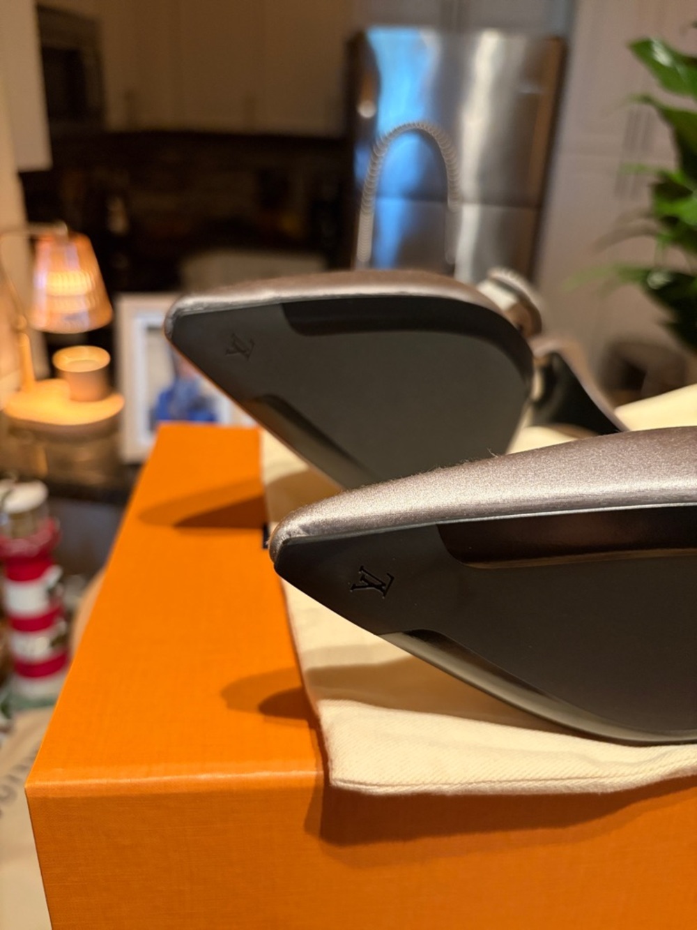 Elegant Women's Silver Slingback Pumps Louis Vuitton NWT - Picture 8 of 8